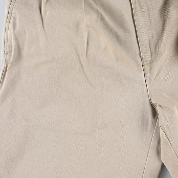Ralph Lauren POLO by Ralph Lauren ANDREW PANT Two-pleat chino pants for men, equivalent to W33 cotton Beige type Vintage Second Hand