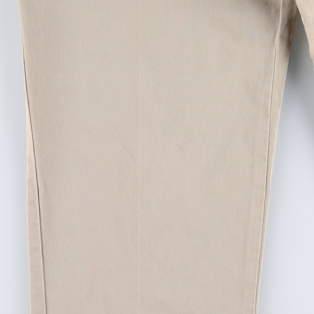 Ralph Lauren POLO by Ralph Lauren ANDREW PANT Two-pleat chino pants for men, equivalent to W33 cotton Beige type Vintage Second Hand