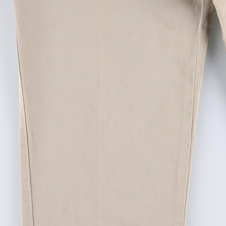 Ralph Lauren POLO by Ralph Lauren ANDREW PANT Two-pleat chino pants for men, equivalent to W33 cotton Beige type Vintage Second Hand