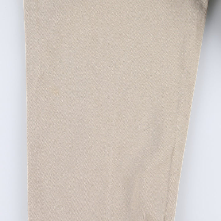 Ralph Lauren POLO by Ralph Lauren ANDREW PANT Two-pleat chino pants for men, equivalent to W33 cotton Beige type Vintage Second Hand