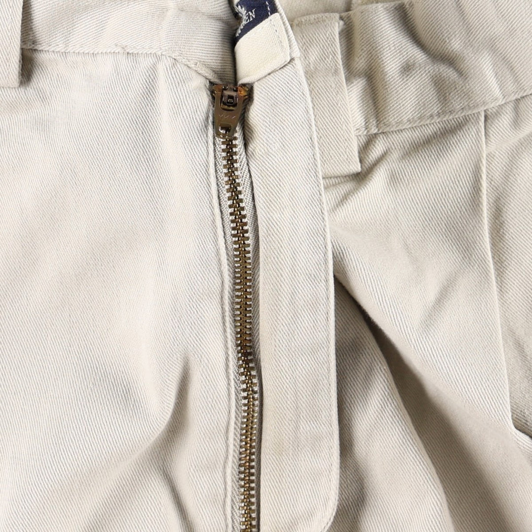 Ralph Lauren Polo Hammond Pant, two-pleat chino pants, men's size W34. cotton Beige type Vintage Second Hand