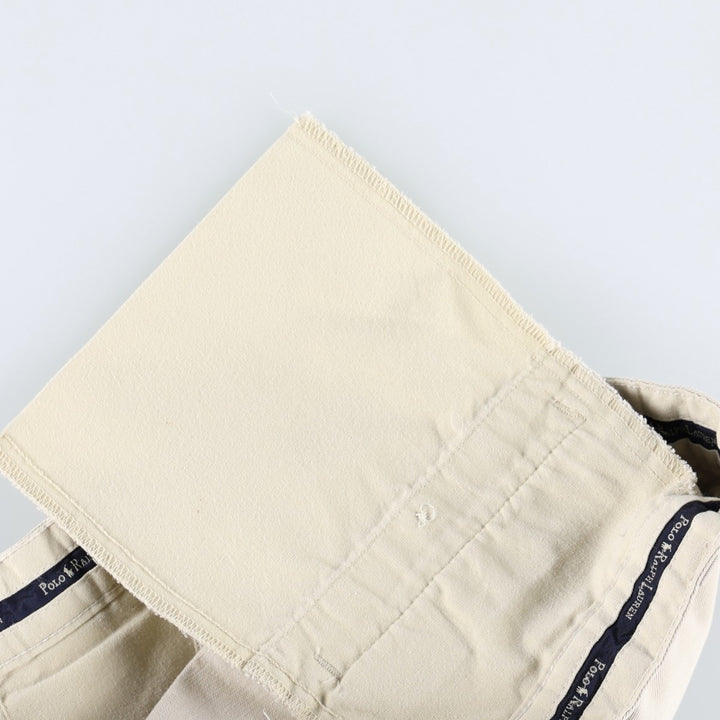 Ralph Lauren Polo Hammond Pant, two-pleat chino pants, men's size W34. cotton Beige type Vintage Second Hand