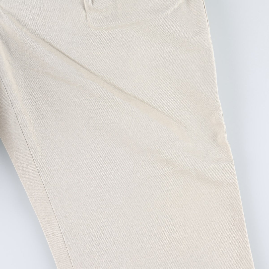 Ralph Lauren Polo Hammond Pant, two-pleat chino pants, men's size W34. cotton Beige type Vintage Second Hand