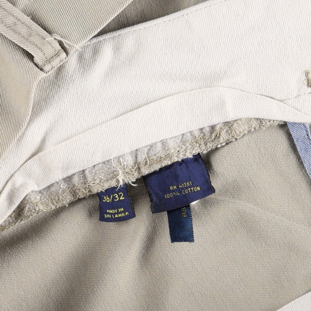 Ralph Lauren POLO RALPH LAUREN CLASSIC FIT Chino Pants, Men's Size W37 (approx.) cotton Beige type Vintage Second Hand