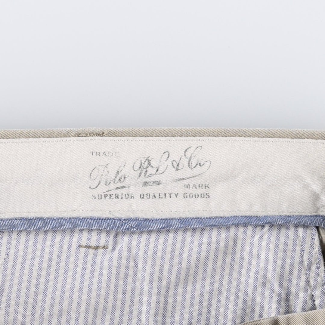 Ralph Lauren POLO RALPH LAUREN CLASSIC FIT Chino Pants, Men's Size W37 (approx.) cotton Beige type Vintage Second Hand