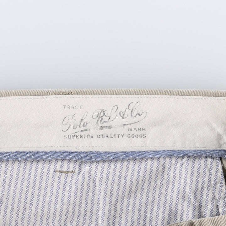 Ralph Lauren POLO RALPH LAUREN CLASSIC FIT Chino Pants, Men's Size W37 (approx.) cotton Beige type Vintage Second Hand
