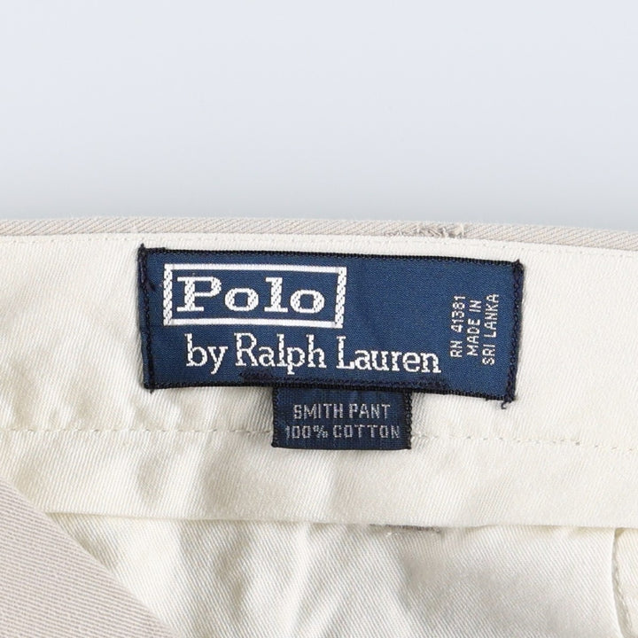 Ralph Lauren POLO by Ralph Lauren SMITH PANT Chino Pants, Men's W35 equivalent. cotton Beige type Vintage Second Hand