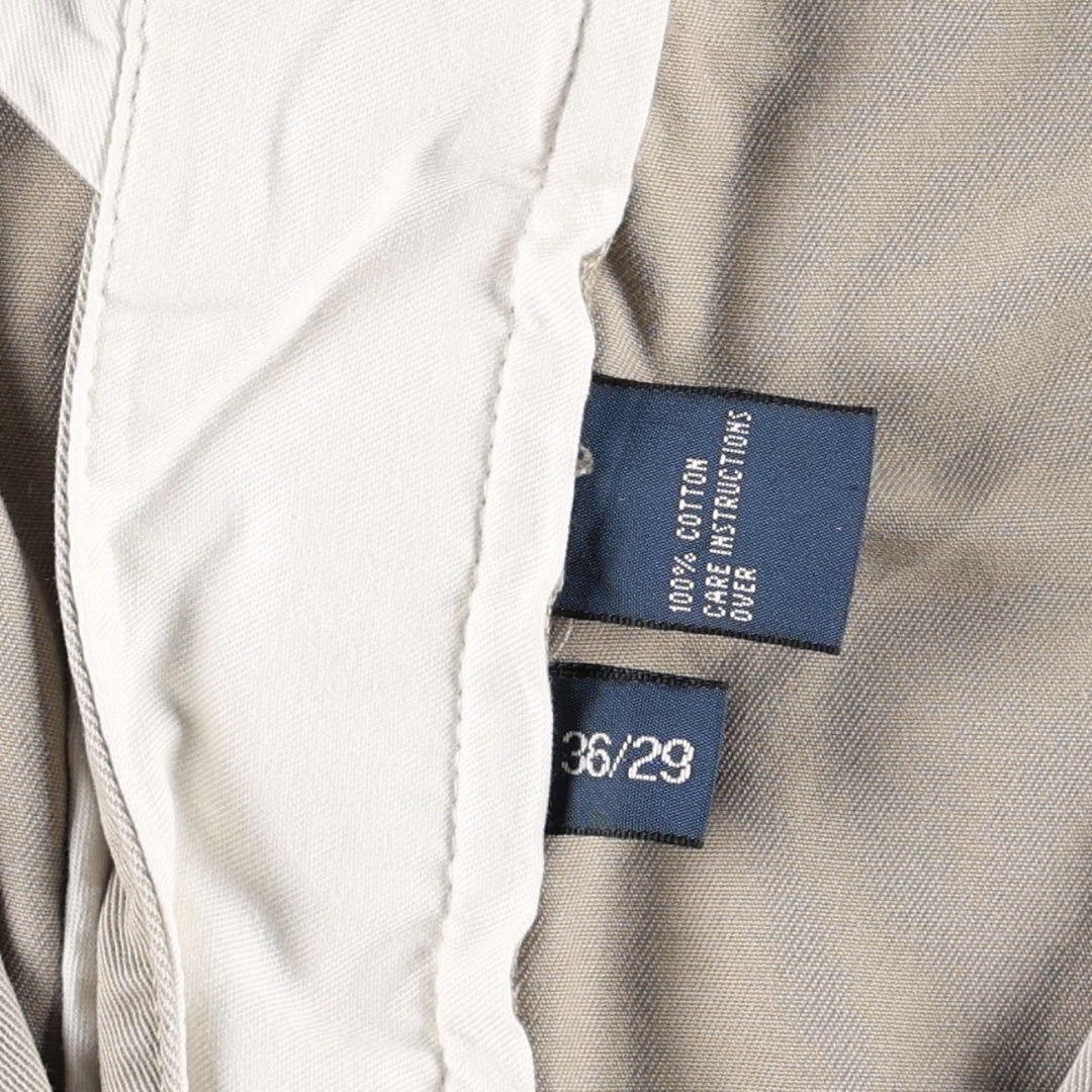 Ralph Lauren POLO by Ralph Lauren ANDREW PANT Two-pleat chino pants for men, equivalent to w36 cotton Beige type Vintage Second Hand