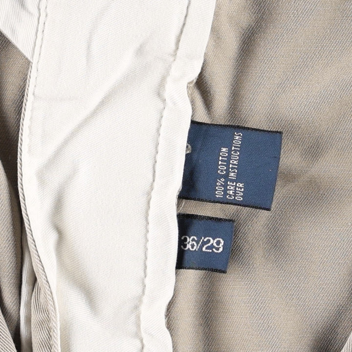 Ralph Lauren POLO by Ralph Lauren ANDREW PANT Two-pleat chino pants for men, equivalent to w36 cotton Beige type Vintage Second Hand