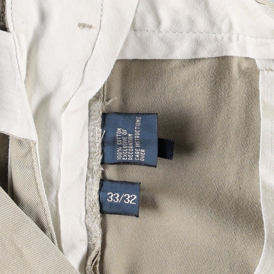 Ralph Lauren POLO by Ralph Lauren PRESTON PANT, Men's Chino Pants, Size W33 cotton Beige type Vintage Second Hand