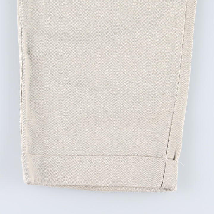 1990'S Ralph Lauren Polo Ralph Lauren Hammond Pants, two-pleat chino pants, made in the USA, men's size W32 (approx.) cotton Beige type Vintage Second Hand