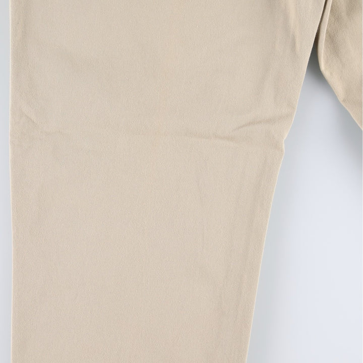 1990'S Ralph Lauren Polo Ralph Lauren HAMMOND PANT Two-Pleat Chino Pants Made in USA Men's W34 (approx.) cotton Beige type Vintage Second Hand