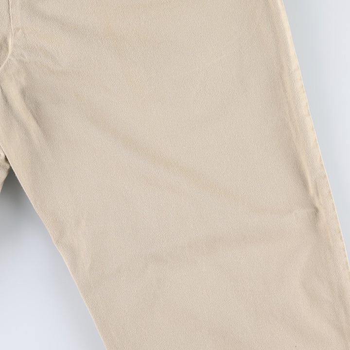 1990'S Ralph Lauren Polo Ralph Lauren HAMMOND PANT Two-Pleat Chino Pants Made in USA Men's W34 (approx.) cotton Beige type Vintage Second Hand