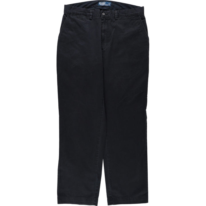Ralph Lauren POLO by Ralph Lauren Chino Pants, Men's Size W34 (approx.) cotton navy blue type Vintage Second Hand