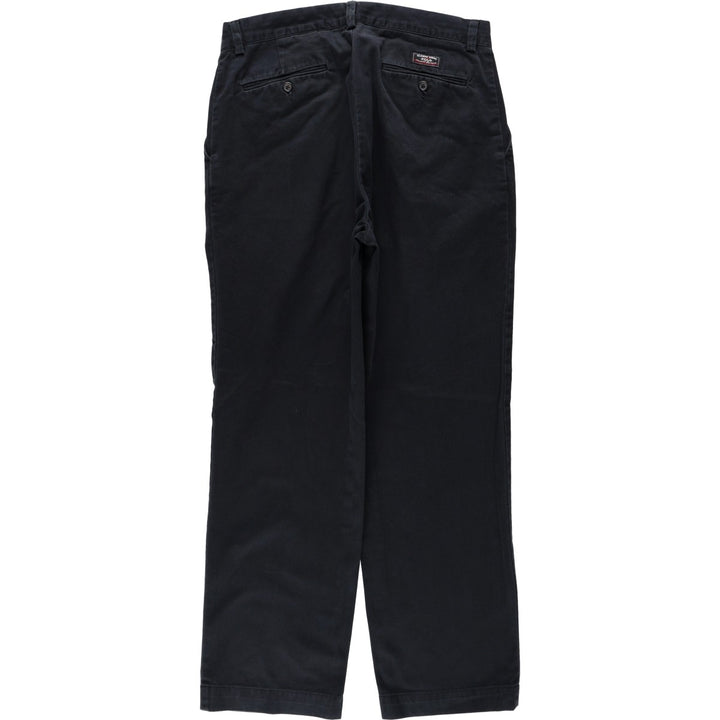 Ralph Lauren POLO by Ralph Lauren Chino Pants, Men's Size W34 (approx.) cotton navy blue type Vintage Second Hand