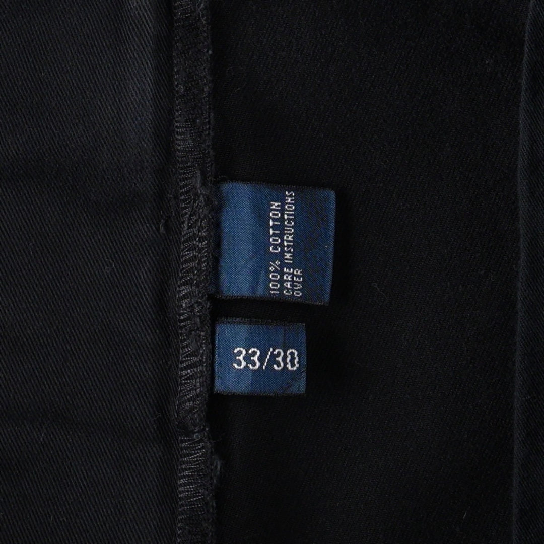 Ralph Lauren POLO by Ralph Lauren Chino Pants, Men's Size W34 (approx.) cotton navy blue type Vintage Second Hand