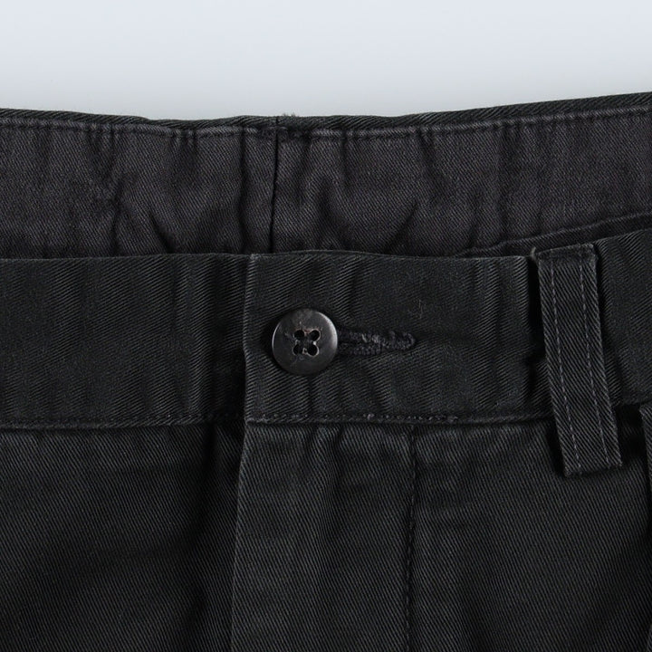 Ralph Lauren POLO by Ralph Lauren ANDREW PANT, two-pleat chino pants, men's, W32 equivalent cotton black type Vintage Second Hand