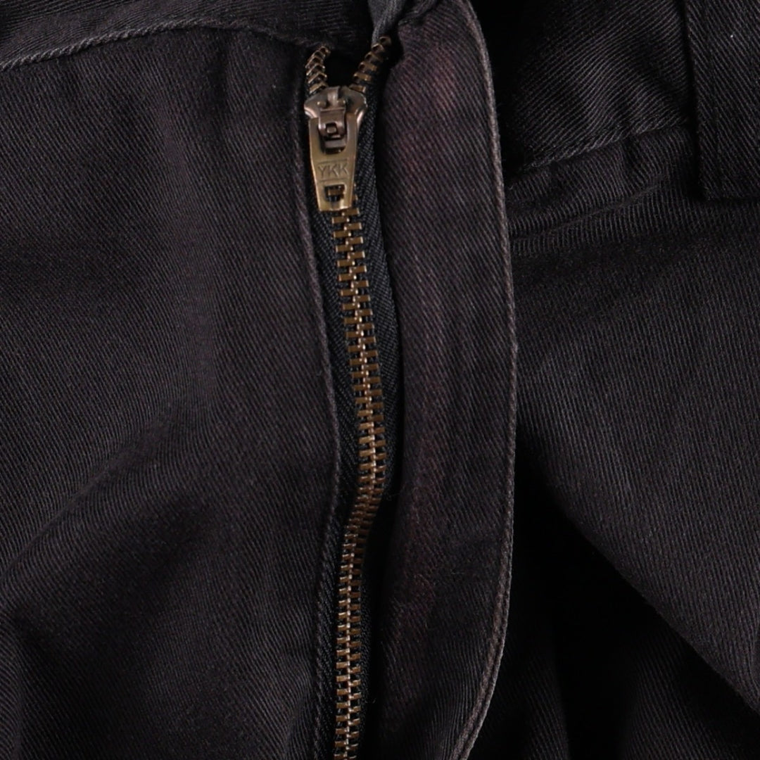 Ralph Lauren POLO by Ralph Lauren HAMMOND PANT, two-pleat chino pants, men's w36 equivalent cotton black type Vintage Second Hand