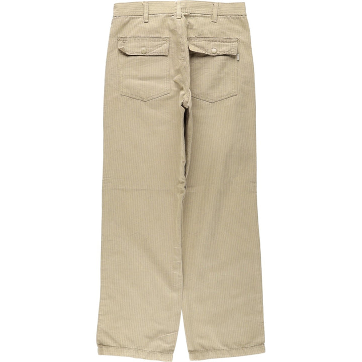 Stussy Authentic Herringbone Chino Pants, Men's Size W30 (approx.) cotton Beige type Vintage Second Hand