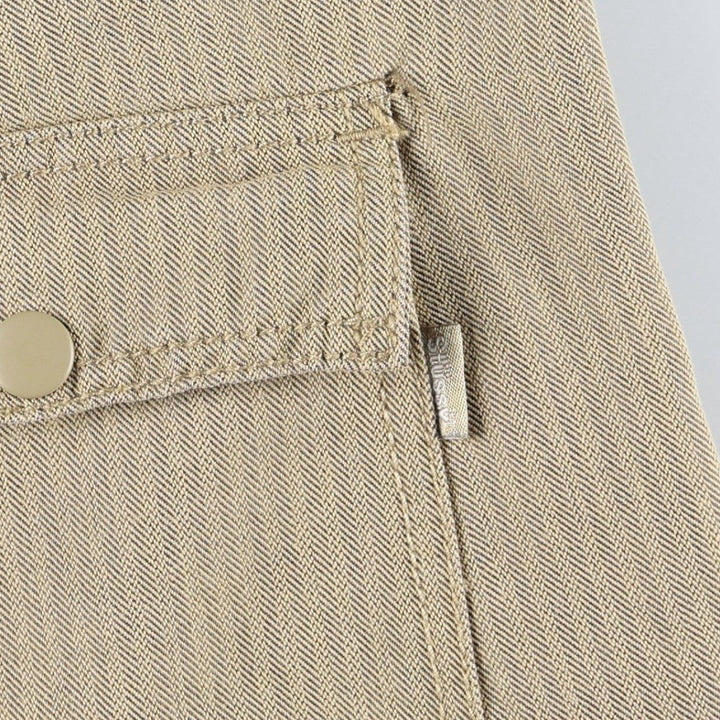 Stussy Authentic Herringbone Chino Pants, Men's Size W30 (approx.) cotton Beige type Vintage Second Hand