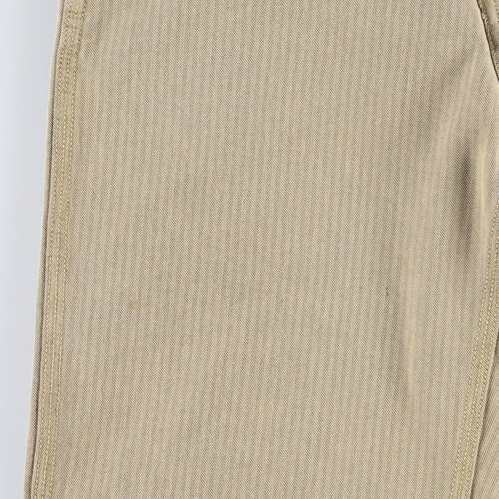 Stussy Authentic Herringbone Chino Pants, Men's Size W30 (approx.) cotton Beige type Vintage Second Hand