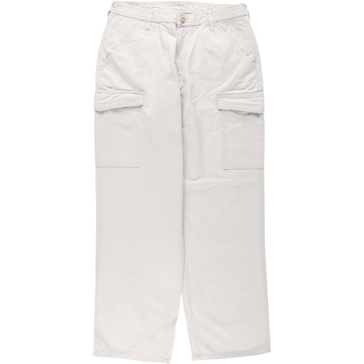 Ralph Lauren POLO JEANS COMPANY Military Cargo Pants, Men's Size W31 (approx.) cotton pale white type Vintage Second Hand