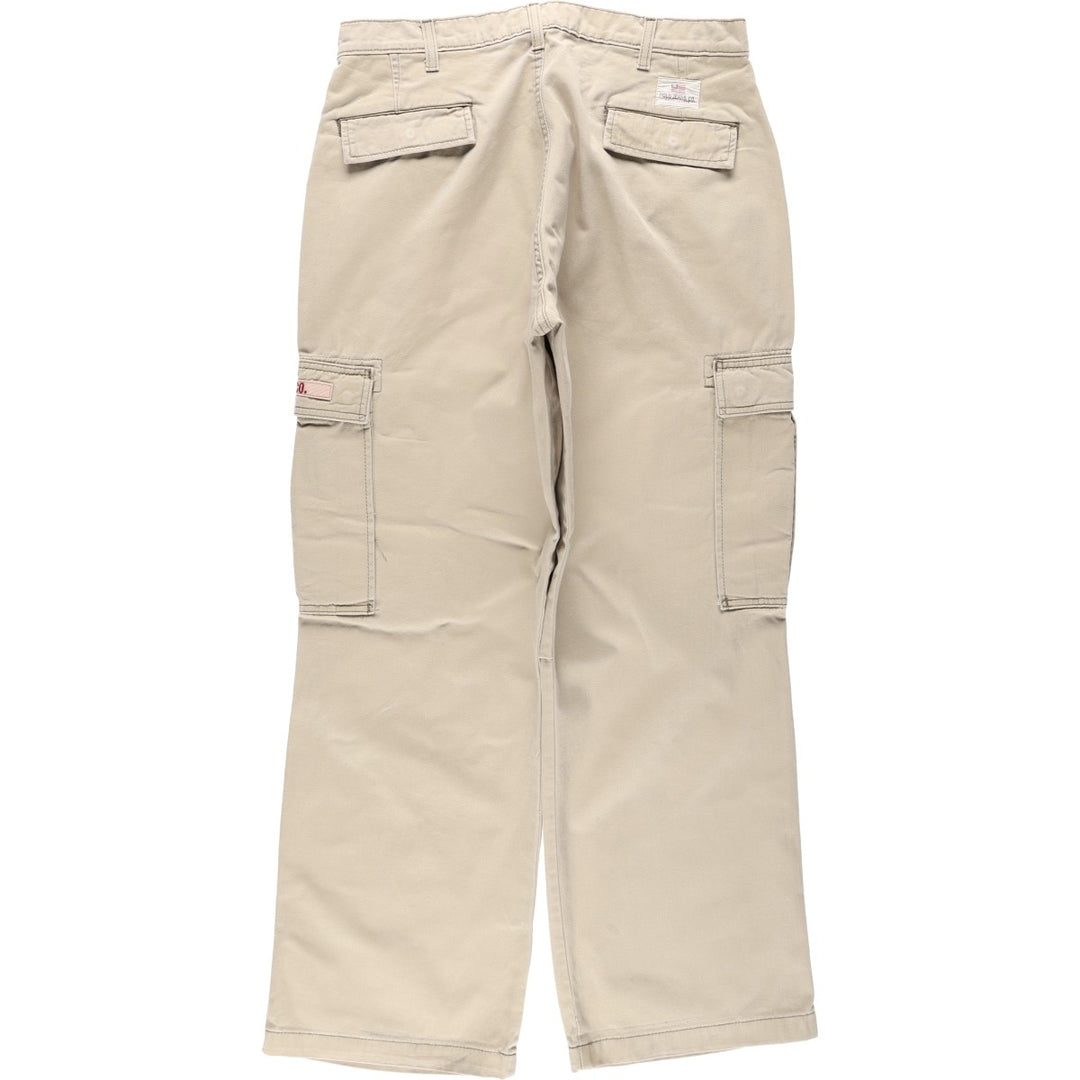 Ralph Lauren POLO JEANS COMPANY military cargo pants, men's size W33 (approx.) cotton Beige type Vintage Second Hand