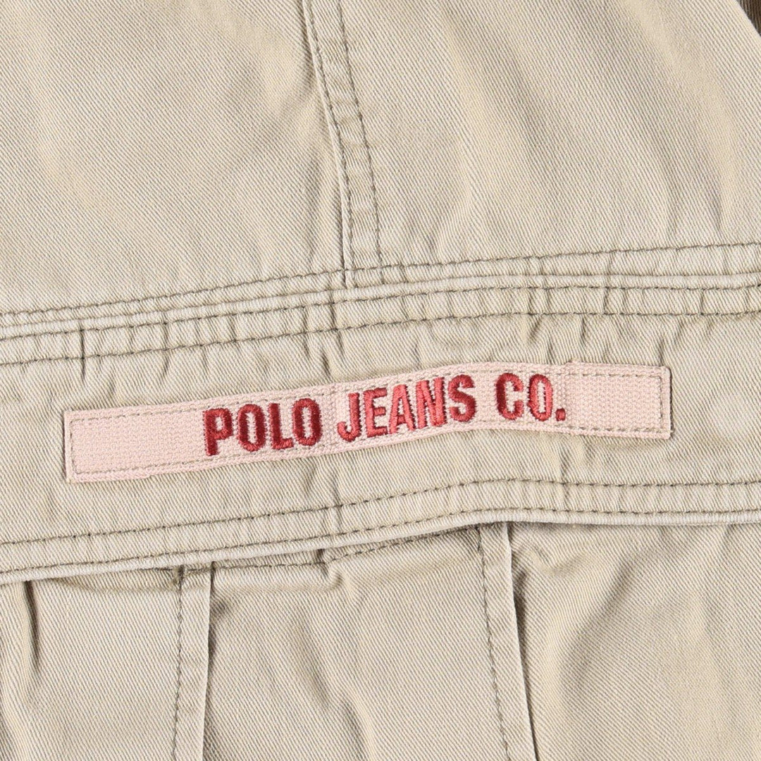 Ralph Lauren POLO JEANS COMPANY military cargo pants, men's size W33 (approx.) cotton Beige type Vintage Second Hand