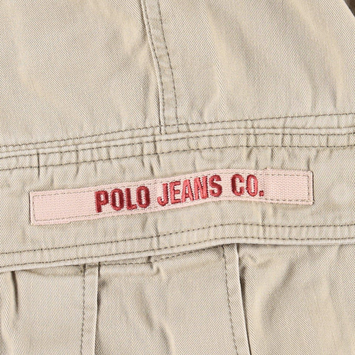 Ralph Lauren POLO JEANS COMPANY military cargo pants, men's size W33 (approx.) cotton Beige type Vintage Second Hand