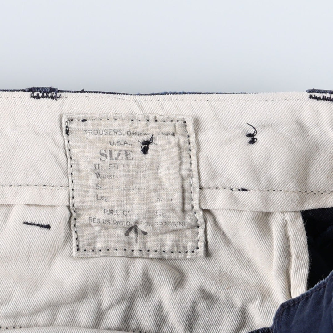 Ralph Lauren POLO by Ralph Lauren military pants, men's size W37 (approx.) cotton navy blue type Vintage Second Hand