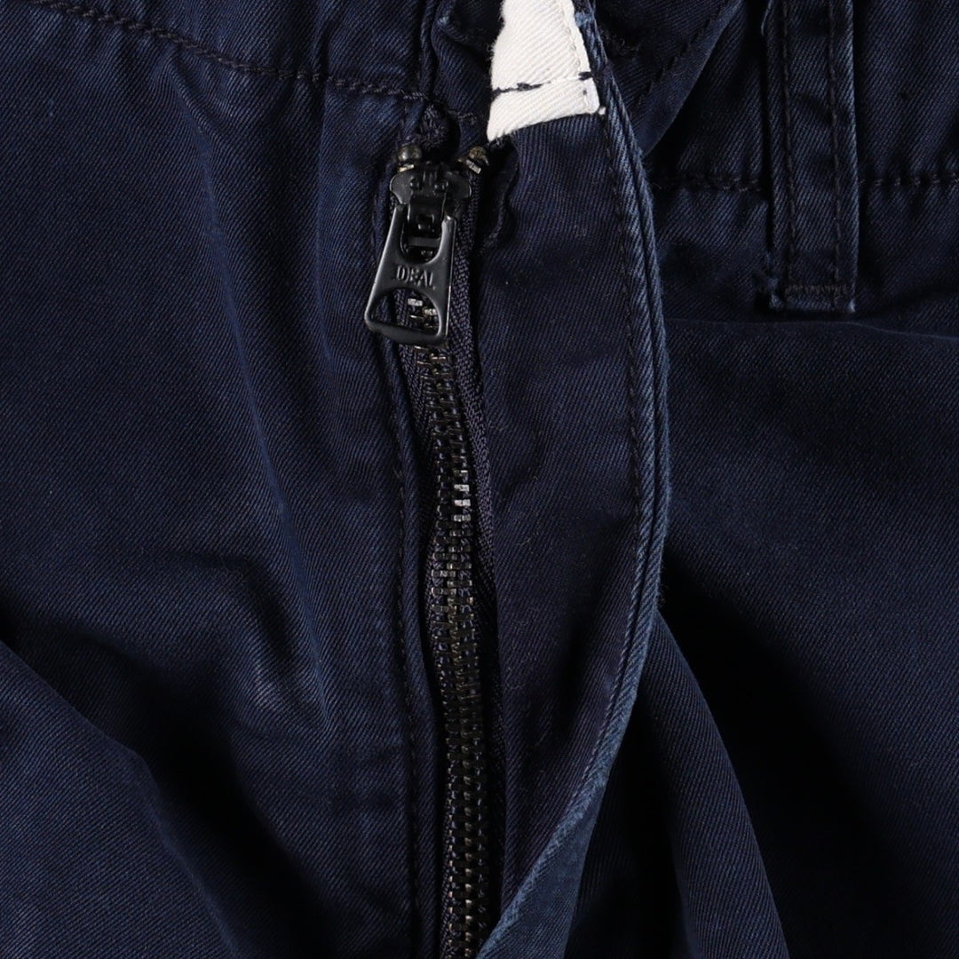 Ralph Lauren POLO by Ralph Lauren military pants, men's size W37 (approx.) cotton navy blue type Vintage Second Hand