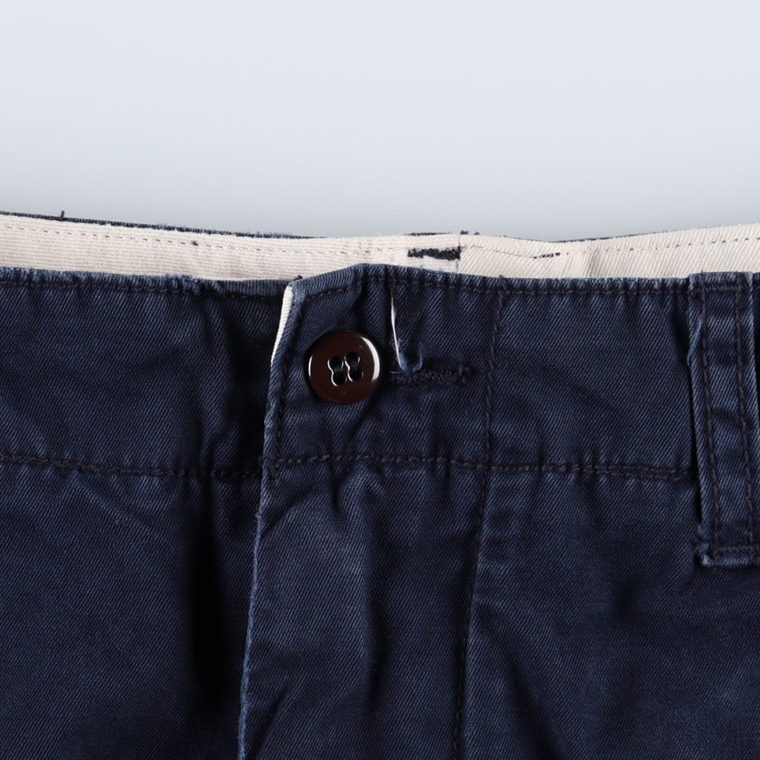 Ralph Lauren POLO by Ralph Lauren military pants, men's size W37 (approx.) cotton navy blue type Vintage Second Hand