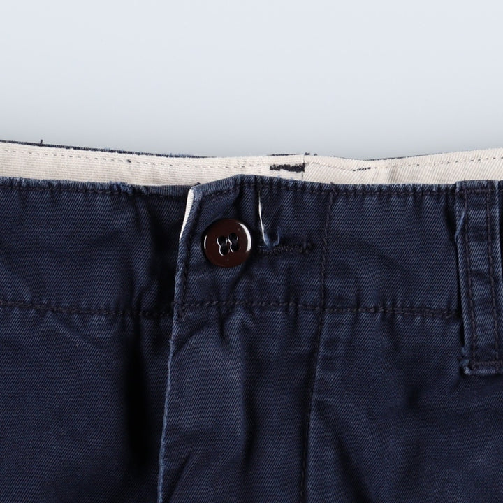 Ralph Lauren POLO by Ralph Lauren military pants, men's size W37 (approx.) cotton navy blue type Vintage Second Hand