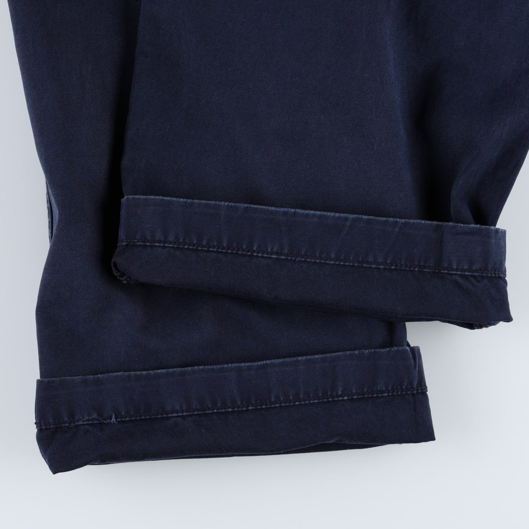 Ralph Lauren POLO by Ralph Lauren military pants, men's size W37 (approx.) cotton navy blue type Vintage Second Hand