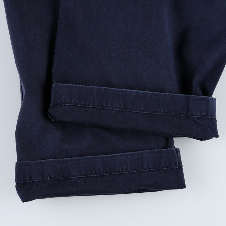 Ralph Lauren POLO by Ralph Lauren military pants, men's size W37 (approx.) cotton navy blue type Vintage Second Hand