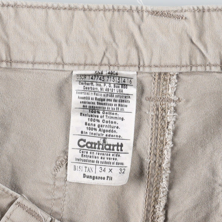 Carhartt Dungaree Fit Duck Painter Pants, Men's, W34 equivalent cotton gray type Vintage Second Hand