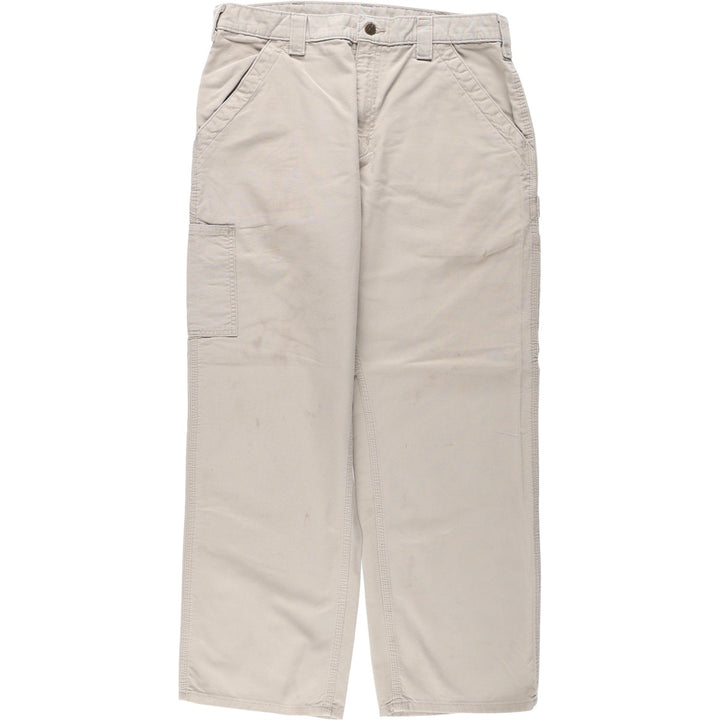 Carhartt Original Dungaree Fit Duck Painter Pants, Men's, Size 34 cotton Beige type Vintage Second Hand