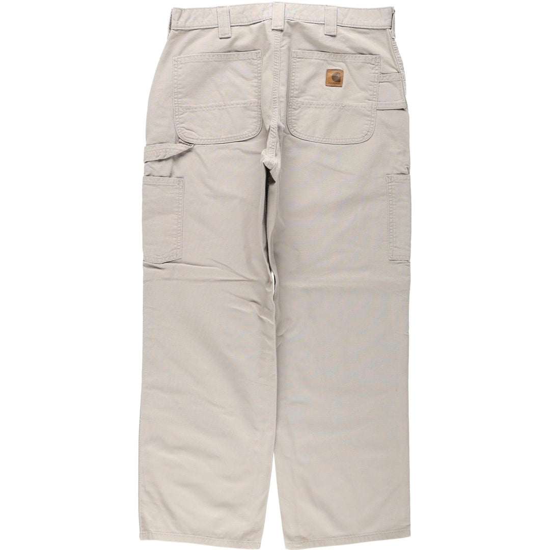 Carhartt Original Dungaree Fit Duck Painter Pants, Men's, Size 34 cotton Beige type Vintage Second Hand