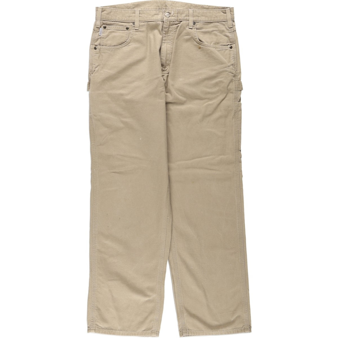 Carhartt Loose Fit Duck Painter Pants, Men's, W36 equivalent cotton Beige type Vintage Second Hand