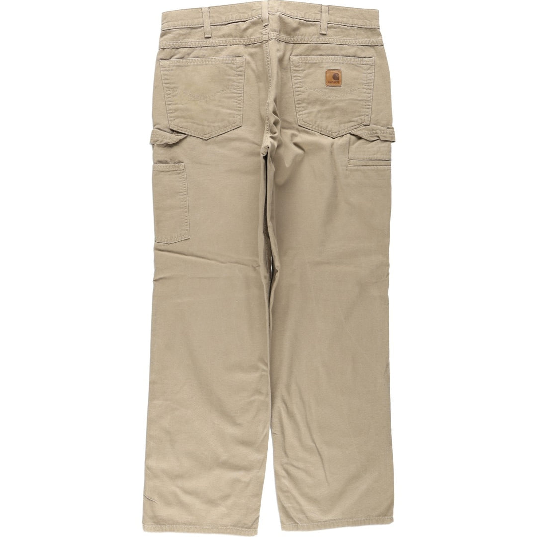 Carhartt Loose Fit Duck Painter Pants, Men's, W36 equivalent cotton Beige type Vintage Second Hand