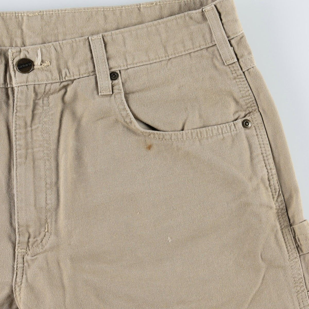 Carhartt Loose Fit Duck Painter Pants, Men's, W36 equivalent cotton Beige type Vintage Second Hand