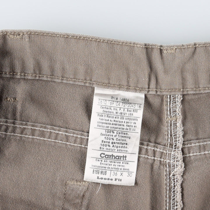 Carhartt Loose Fit Duck Painter Pants, Men's, W37 equivalent cotton brown type Vintage Second Hand