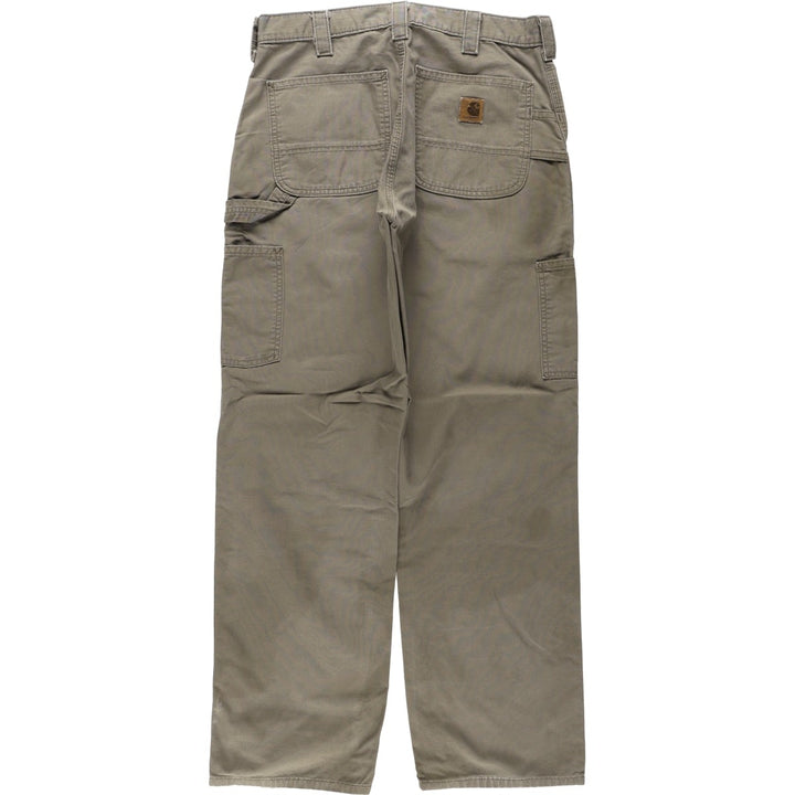 Carhartt Original Dungaree Fit Duck Painter Pants, Men's, W33 equivalent cotton brown type Vintage Second Hand