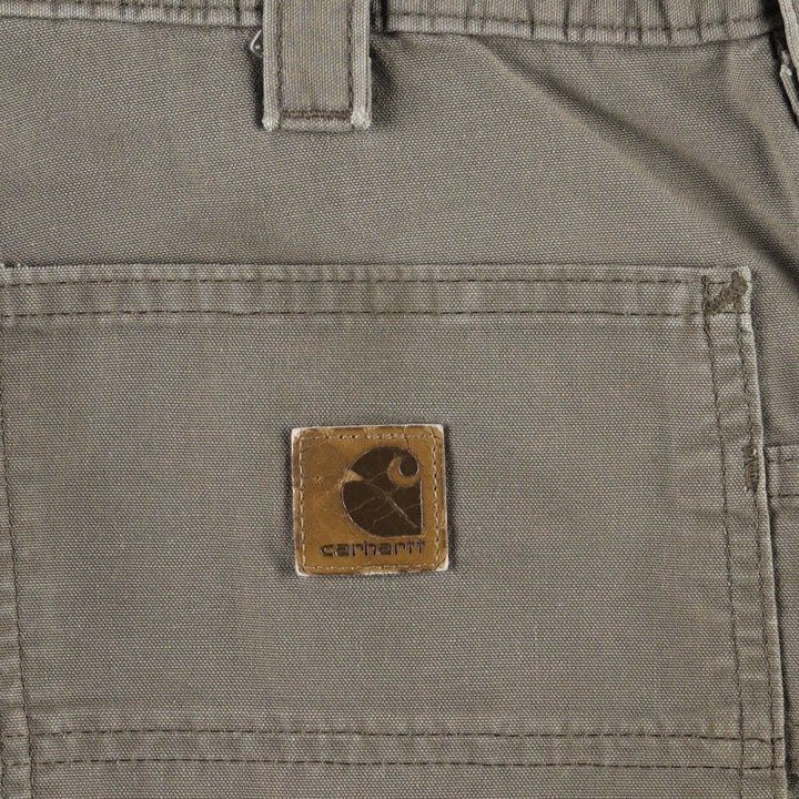 Carhartt Original Dungaree Fit Duck Painter Pants, Men's, W33 equivalent cotton brown type Vintage Second Hand