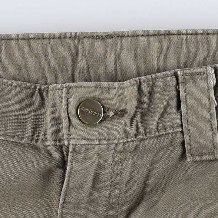 Carhartt Original Dungaree Fit Duck Painter Pants, Men's, W33 equivalent cotton brown type Vintage Second Hand