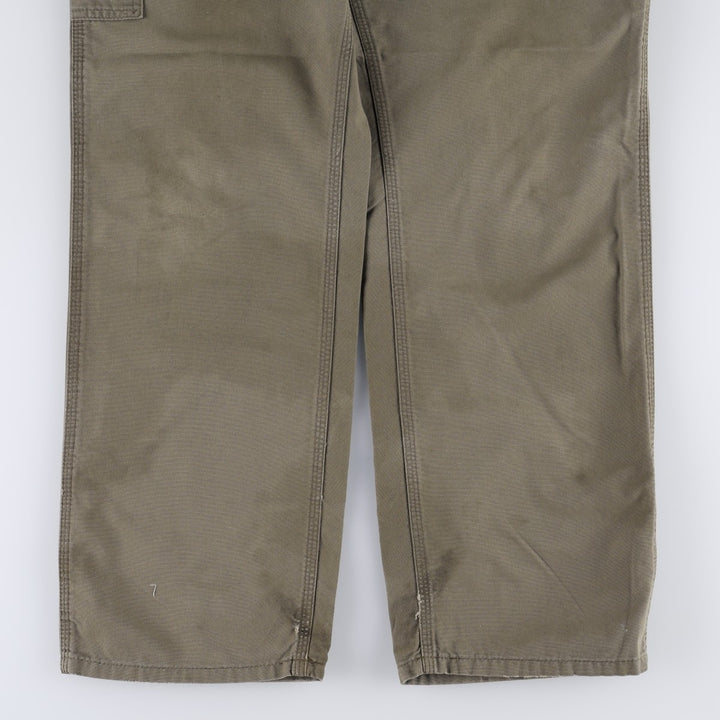 Carhartt Original Dungaree Fit Duck Painter Pants, Men's, W33 equivalent cotton brown type Vintage Second Hand