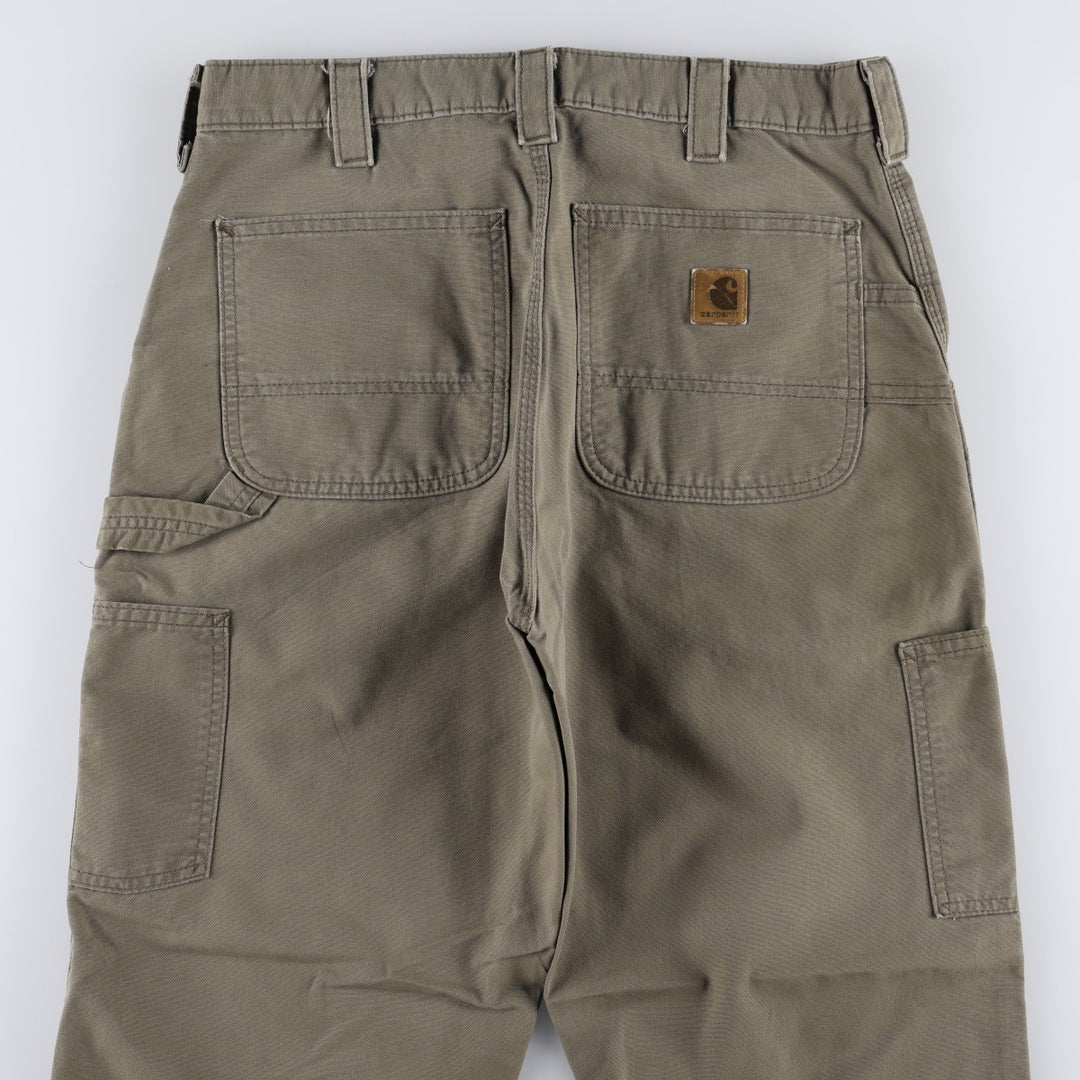 Carhartt Original Dungaree Fit Duck Painter Pants, Men's, W33 equivalent cotton brown type Vintage Second Hand