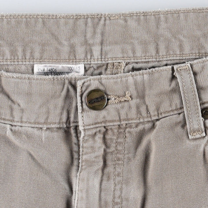 Carhartt Duck Painter Pants, Men's, W36 equivalent unclear brown type Vintage Second Hand