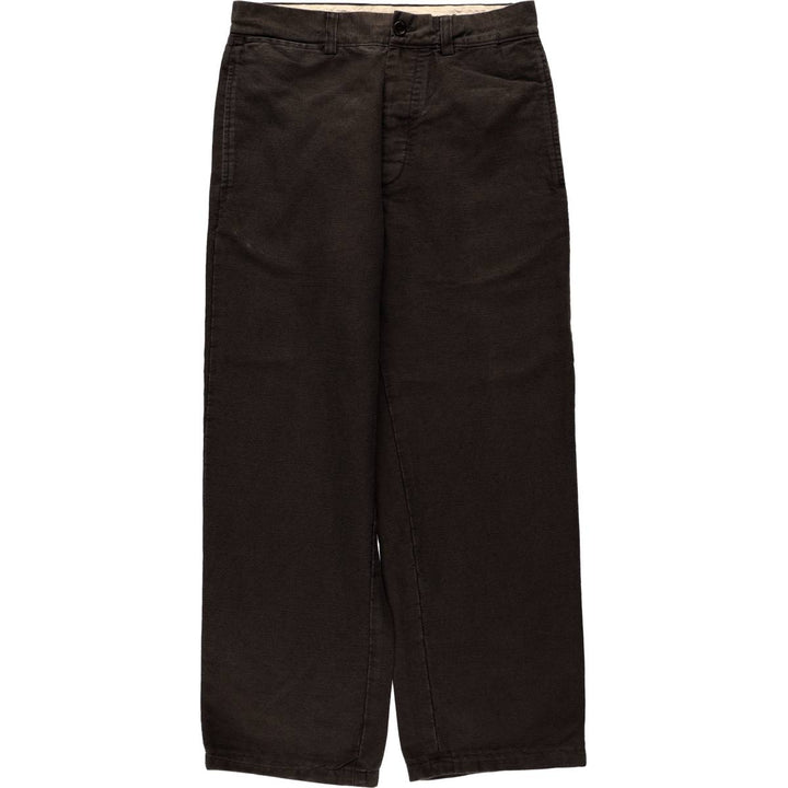 Clothes Express Linen Pants Slacks Men's W33 equivalent linen Charcoal Vintage Second Hand