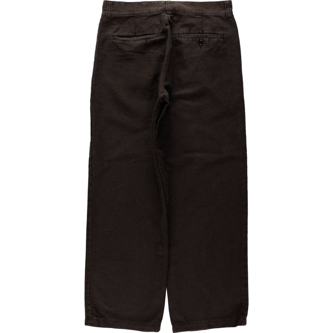 Clothes Express Linen Pants Slacks Men's W33 equivalent linen Charcoal Vintage Second Hand